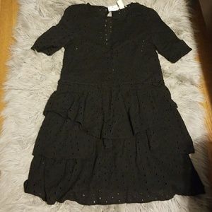 New h&m black dress(top& sleeves are see thru)